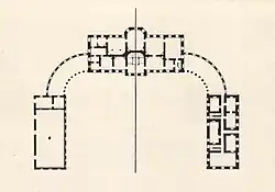 План Святского дворца перед реставрацией 30-х годов.
