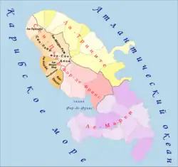 Сен-Пьер на карте