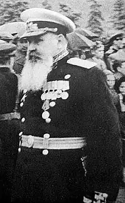 Генерал-полковник береговой службы С. И. Воробьёв 24 июня 1945 года