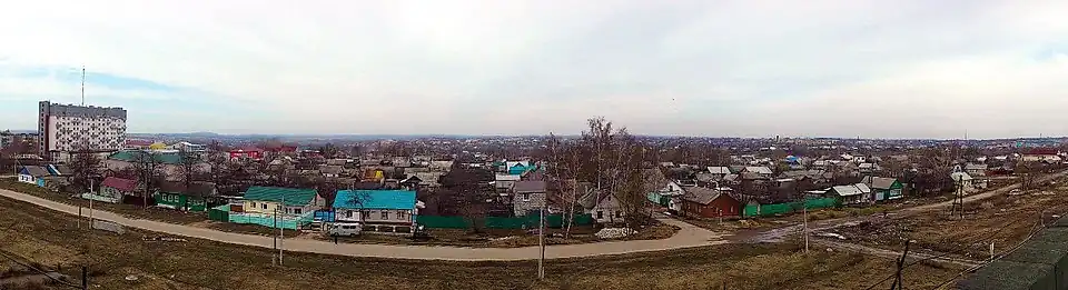 Панорама города с крыши электротехнического колледжа