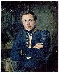 М. И. Скотти. Портрет А. И. Теребенёва. 1835Холст, масло. 25 × 20,5 смТретьяковская галерея, Москва