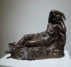 Бронзовая уменьшённая реплика скульптуры. Вт. пол. XIX в. Бронзолитейная фабрика Ф. Барбедиена. Париж