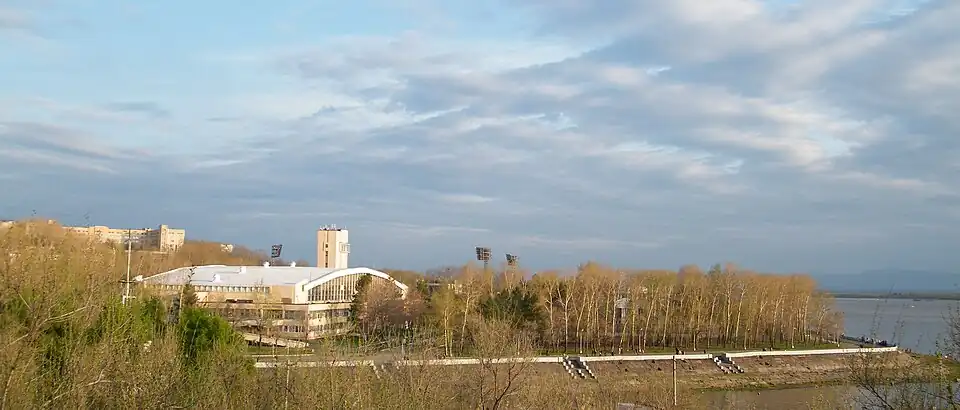 Стадион имени Ленина(вид с Казачьей горы)