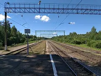 Вид с платформы на юго-запад