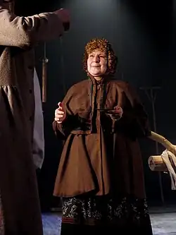 Ирина Соколова в роли Пульхерии Ивановны в спектакле «Старосветские помещики» по Н. Гоголю (ТЮЗ, 2006)