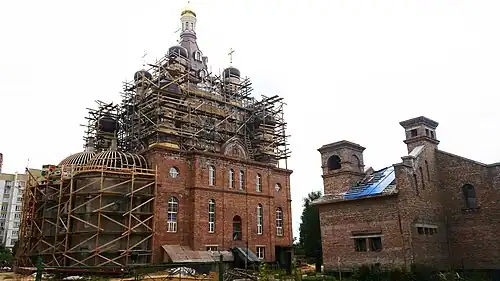 Строящийся храм в честь Сретения Господня.