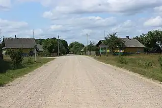 Въезд в деревню (со стороны Порозово)