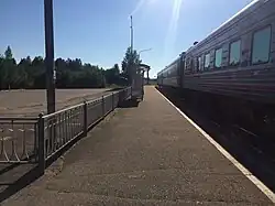 Вид в сторону ст. Кивиярви.