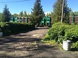 Вид на перрон со стороны вокзала