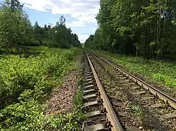 Вид в сторону ст. Маткаселькя.