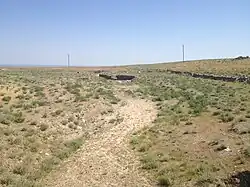 Сухое русло Гатчи в низовьях (за пересечением с автодорогой Р-55)