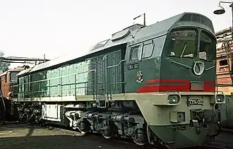 ТЭ114-002 на заводе