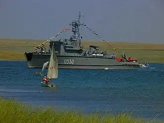 Тральщик Мелитополь в Новоозёрном в 2011 в Донузлаве