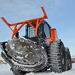 Фреза мульчера крупным планом