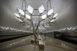 Зал станции в день открытия