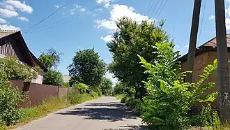 начало улицы — вид со стороны проспекта Михаила Грушевского (улицы 1 Мая)