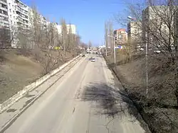 Вид с переходного моста, март 2010 года.