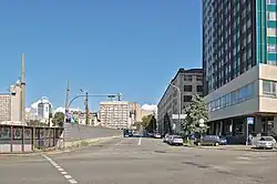 Вид улицы со стороны улицы Казимира Малевича