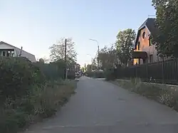 Улица Новая Слобода (Сестрорецк) - вид от Петровской набережной