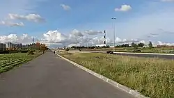 Вид от Долгоозёрной улицы на северо-запад, 2012 год