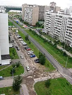 Тарханская улица, вид на запад