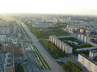 Широтная улица, перспективный аэрофотоснимок