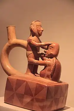 Керамический кувшин древнего Перу