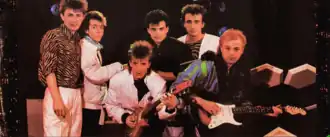 Состав группы «Форум» в 1985-1987 гг. (Обложка альбома «Белая ночь», 1985)