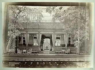 Фото декорации 4-го действия спектакля, Малый театр, начало 1917 года