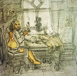 Фронтовичка, 1970 г., бум., кар., тон., 18,5х18,5