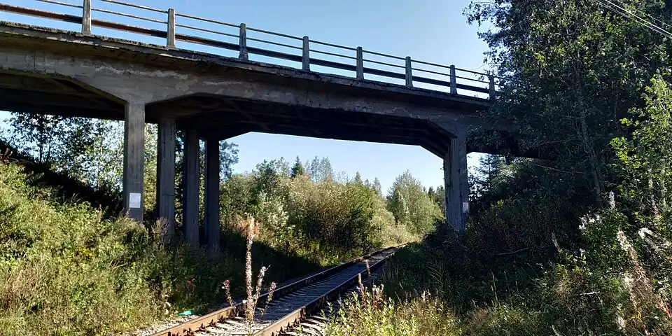 Финский путепровод через железную дорогу, 2021 год