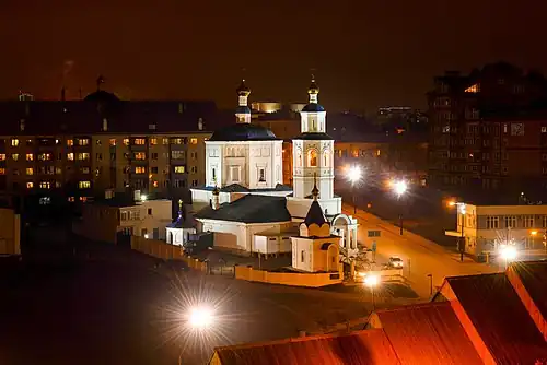 Пятницкая церковь ночью (2014 год)