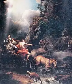 Путешественники, застигнутые бурей. 1796Холст, масло. 134 × 112 смРусский музей, Санкт-Петербург