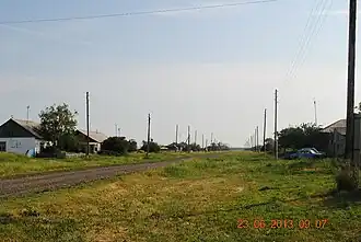 одна из улиц деревни