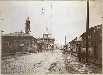 Соборная улица и Сретенская церковь в начале XX века