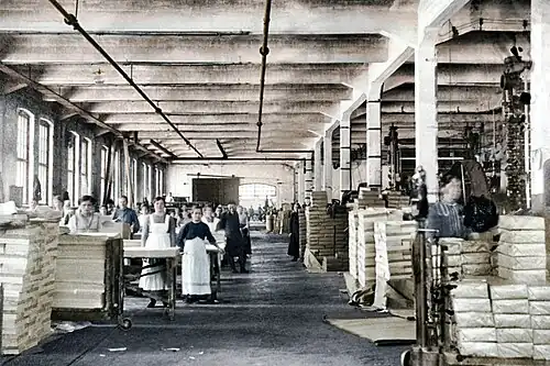 Цех завода Леппякоски в Харлу. Не позднее 1923 года.