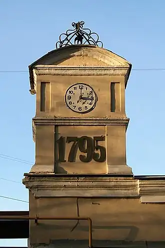 Часы на заводских воротах