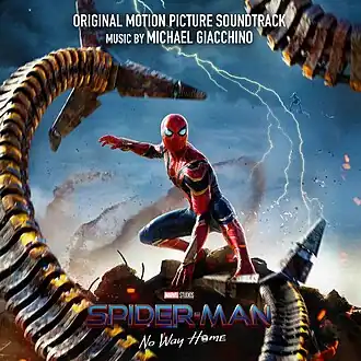 Обложка альбома Майкла Джаккино «Spider-Man: No Way Home(Original Motion Picture Soundtrack)» (2021)