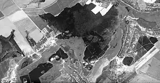 Спутниковая съёмка села Череново. 1972 год