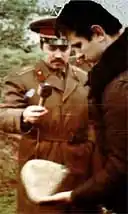 Игорь Чернат на следственном эксперименте