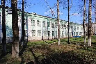 Здание школы в октябре 2021 года (на данный момент разрушено)