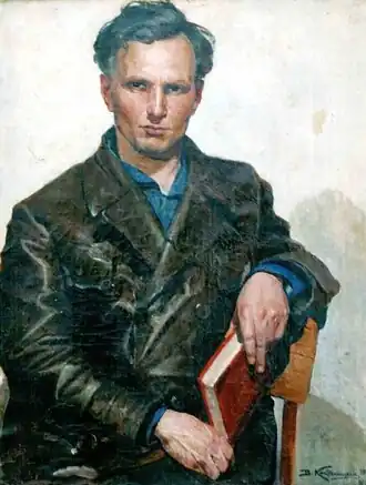 Портрет С.П. Щипачёва. 1933.  Худ. В.Н. Костяницын. Из собрания Литературного музея Степана Щипачёва