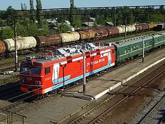 Пассажирский поезд на станции «Графская»