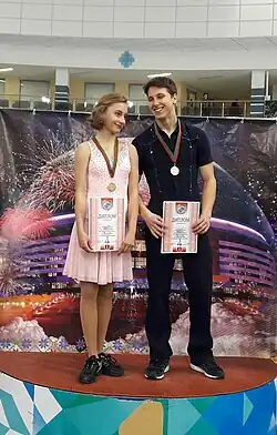 Колеганова и Полховский в 2017 году