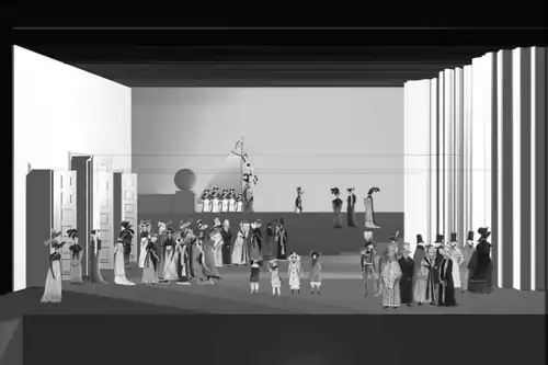 А. Орлов. Эскиз сценографии.  «Пиковая дама» П.И. Чайковского. Мариинский театр. Санкт-Петербург. 1998