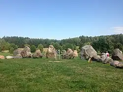 Модель Солнечной системы (инсталляция из камней)