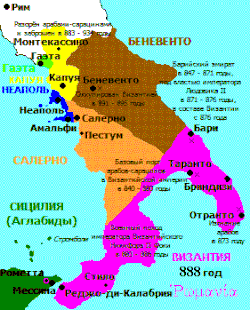 Южная Италия, 888 год