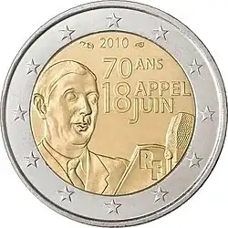 €2 — Франция 2010
