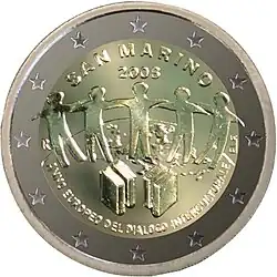 €2 — Сан-Марино 2008