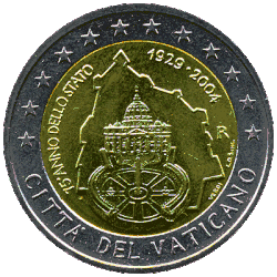 €2 — Ватикан 2004